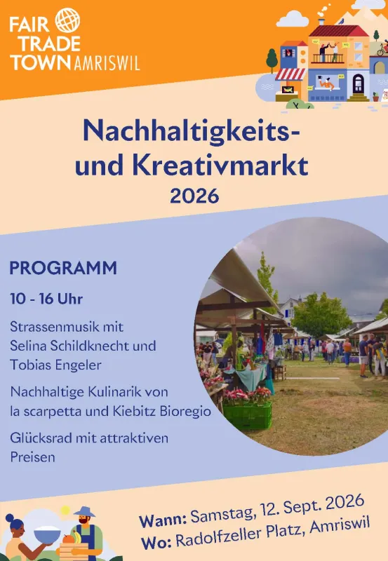 260912 FTT-Amriswil Flyer Nachhaltigkeitsmarkt 2026_Seite_1 (Foto: Fair Trade 2026) 260912 FTT-Amriswil Flyer Nachhaltigkeitsmarkt 2026_Seite_1 (Foto: Fair Trade 2026)